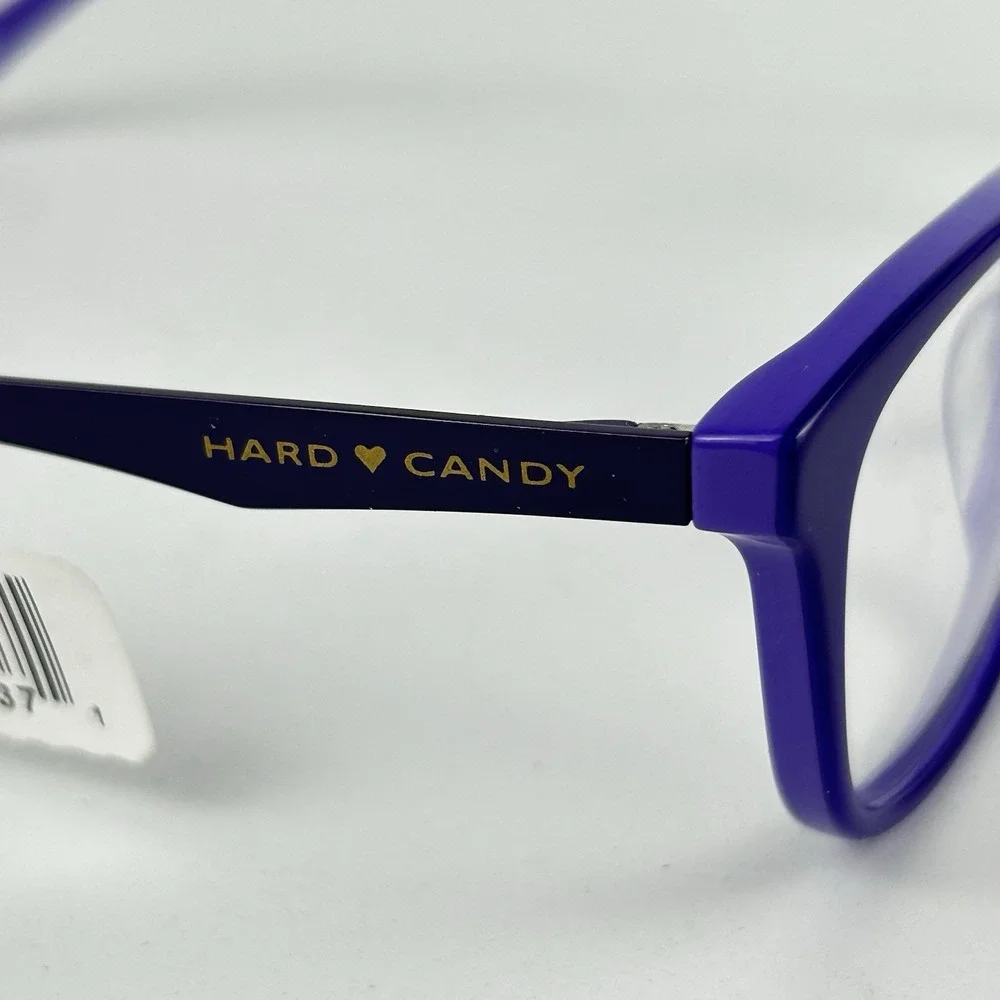 New Hard‎ Candy Women's HC42 Square Eyeglasses Frame Purple 52-16-135
